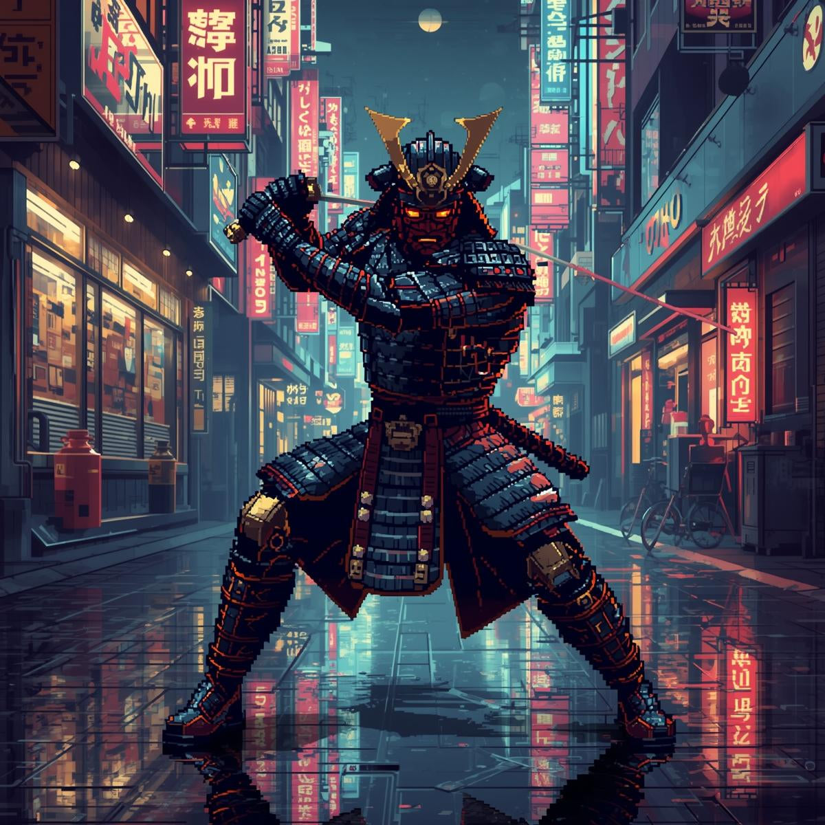 Samurai Warrior – Futuristic Tokyo City