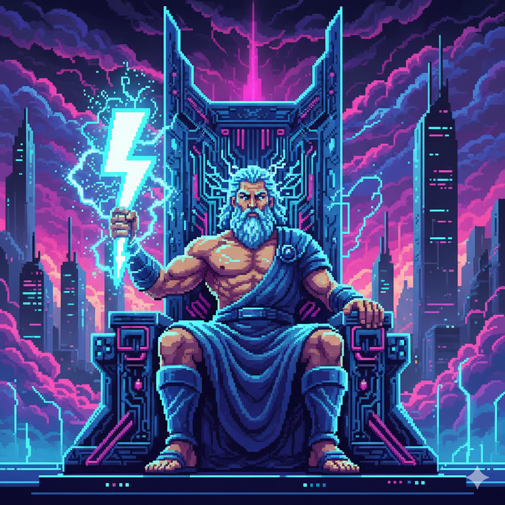 Zeus God – Neon Lightning Universe